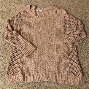 Madewell Pink Plaza Pullover Sweater